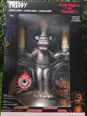 Freddy Candelabra Figure - Silver